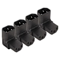 Miniatyrbilde 4 av 8: 4 stk IEC320 C14 til IEC320 C13 Strømadapter Profesjonell C14 til C13 Strømpluggadapter for UPS PDU Server Datamaskin Sokkel
