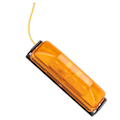 Miniatyrbillede 8 af 8: 12/24V 4LED Sidemarkerlampe Lys Amber Vandtæt Universal til Lastbil Trailer Lorry Bil