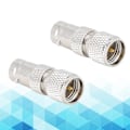 Miniatyrbilde 6 av 8: 2 stk. koaksialadapter nikkelbelagt messingkontakt BNC hunn til mini UHF RF-kontakt