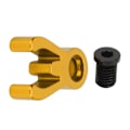 Miniatyrbilde 2 av 8: Foldbar sykkelstamfeste i aluminiumlegering Sykkel frontstyre for Brompton 3sixtyGold