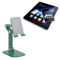 Miniatyrbillede 6 af 8: Desktop Mobilholder Justerbar Foldbar Bærbar Mobilholder Desktop Telefon Stativ Grøn