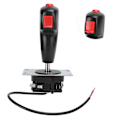 Pikkukuva 7 / 7: Pelikonsolin lentokoneohjaimen joystick-käyttövipu arcade-peliohjauspaneelin keinuvipuun