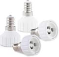 4x Socket Adapter - E14 to GU10 Socket Converter - Bayonet Base Lamp Holder Adapter for Halogen LED Bulb