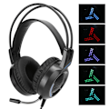 Miniatyrbilde 3 av 8: Gaming Headset V2000 7.1 Virtual Surround Sound USB med støyreduserende mikrofon