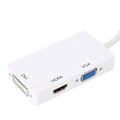 Pikkukuva 7 / 8: 3 in 1 DP -muunnin MiniDP - HDMI DVI VGA -kaapelisovitin, ei tarvitse ulkoista virtalähdettä