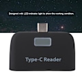 Miniatyrbild 8 av 8: USB3.1 HUB+TF Minneskort Multifunktionell Kortläsare för Typ C PC & Telefon (Svart)