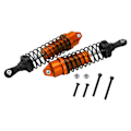 Pikkukuva 1 / 8: 2 kpl alumiiniseos etu- ja takaiskunvaimentimet JLB 1/10 autojen ja kuorma-autojen sarjaan, oranssi
