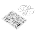 Miniatyrbillede 3 af 8: Klart Stempelsæt Julemønster Kortfremstilling Transparent Stempel Prægning Skærematricesæt til DIY Scrapbog