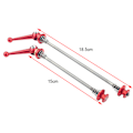 Pikkukuva 4 / 4: 2 kpl Ultralight Titanium Alloy Quick Release -pyörän akselin korvaavat osat (Punainen)
