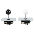 Miniatyrbillede 6 af 8: 2-Spillers DIY Arcade Kit USB Spilbræt Encoder Joystick Arcade Knapper Sæt til Venner Samling Sort og Hvid