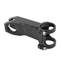 Miniatyrbillede 3 af 8: Cykelstyrstamme Minus 17 Grader Sort Hul Design CNC Proces Glansfuldt Udseende Udskiftelig Mountainbike Styrstamme Stigning 90mm