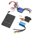 Miniatyrbild 4 av 8: RC Borstlös Combo Set 3300KV Motor 25A ESC 2.2KG Servo och Programmeringskort Kit för Wltoys 1/16 1/18 Bilar