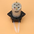 Miniatyrbilde 3 av 6: 12V doseringspumpe DIY peristaltisk slangehoved til akvarielaboratoriekemisk analyse (sort 2*4))