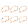 Miniatyrbilde 7 av 8: 100 stk. D-ringer, solide, holdbare, blanke, bred anvendelse, falmer ikke, enkel montering, metalliske D-ringer, gull