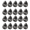 Pikkukuva 3 / 8: 20 kpl DIY Claw Diamonds Häämekko Retro muoti askartelulasivaatekoristeet 15 x 18 mm kookosharmaa pisaran muotoinen lasikynsi timantti