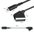 Miniatyrbild 2 av 5: Scart till HDMI-konverterare, All-in-One Scart till HDMI-adapter, 1080P HD ljud- och videokonverterare för HDTV STB VHS Xbox PS3 Sky DVD Blu-Ray