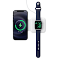 Miniatyrbillede 2 af 5: Apple MagSafe Duo - Trådløs oplader med hurtig opladning, Type-C vægoplader, kompatibel med iPhone, AirPods og ur