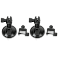Miniatyrbilde 2 av 8: 2 stk. 360 graders roterende videokamerafeste for bil med sugekopp, 65 mm GPS-sugekoppholder U-formet hode