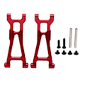 Miniatyrbilde 1 av 8: 2 stk RC Bakre Nedre Armer Aluminiumslegering Bakre Nedre Opphengssvingarm for 1/16 Fjernstyrt Bil Rød