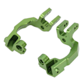 Miniatyrbillede 4 af 8: 1 par RC C navholdere Bas Caster Block aluminiumlegering til ARRMA Typhon 1/10 Fjernstyrede Køretøjer Grøn