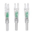 Miniatyrbilde 1 av 8: 3 stk. Lysende Pilspisser i Plast med Automatisk Bryter, 6,2 mm Indre Diameter, Grønn