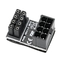Miniatyrbillede 2 af 8: PH38A 6PIN Strøm Interface Konverter 180 Graders Vinklet Strømadapter Konnektor