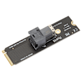 Pikkukuva 4 / 8: M.2 PCIE 4.0 - SFF8643 U2 -sovitin, M.2 NVME - SFF 8643 -sovitin SFF8643 - SFF8639 -sovitinkaapelilla