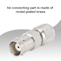 Miniatyrbillede 7 af 8: 2 stk. Koaksial Adapter Nikkelbelagt Messing Kontakt BNC Hun til mini UHF RF Konnektor