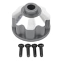 Miniatyrbilde 1 av 8: Differensialhus i aluminiumlegering for RC-bil - Universal Fram Midt Bak - Grå Titan Farge