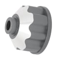 Miniatyrbilde 7 av 8: Differensialhus i aluminiumlegering for RC-bil - Universal Fram Midt Bak - Grå Titan Farge