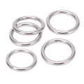 Miniatyrbilde 3 av 8: 5 stk 304 rustfritt stål runde O-ringer for flere formål sømløs sveising O-ring for yogaringer Hengekøye seiling dykking 5x30 mm