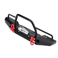 Pikkukuva 5 / 8: 1/10 RC Crawler metallinen etupuskuri LED-valo Traxxas TRX-4 SCX10II 90046 -autoon (litteä)