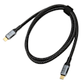 Miniatyrbild 5 av 8: USB 4.0 Gen 3 Datakabel 40Gbps Överföring 240W Laddningsstöd 8K 60hz Skärm Typ C till Typ C Kabel för Laptop Surfplatta 120cm / 47.2in