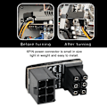 Miniatyrbillede 7 af 8: PH36B 6PIN 180 Graders Vinklet Strømadapter Strøm Interface Konverter Stik