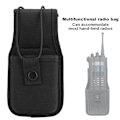 Miniatyrbillede 7 af 8: HT1000 Sort Walkie Talkie Taske i Nylon Multifunktionel Radioholder til Motorola MT2000 MTS2000 GP900