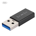 Miniatyrbilde 2 av 8: 3 stk. USB3.0 Hann til Type C Hunn Adapter Kobling Universell Elektronisk Konverter (Svart)