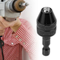 Pikkukuva 6 / 8: 0,3-3,6 mm:n avaimeton porakistukka 1/4\" kuusiovarren pikavaihtoadapteri
