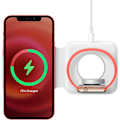 Miniatyrbillede 3 af 5: Apple MagSafe Duo - Trådløs oplader med hurtig opladning, Type-C vægoplader, kompatibel med iPhone, AirPods og ur