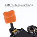 Pikkukuva 2 / 8: 5.8G 2dBi LHCP Quadcopter FPV Sieni 50mm Antenni SMA/RP-SMA RC-Droonille (Oranssi)