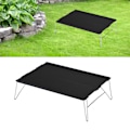 Miniatyrbillede 5 af 8: Udendørs Foldbart Bord Bærbar Aluminium Mini Let Picnic Bord til Camping BBQ Sort