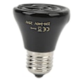 Miniatyrbillede 4 af 8: Keramisk krybdyr varmelampe pære mini infrarød varme keramisk amfibie varmelampe til firben krybdyr 220V‑240V 25W sort