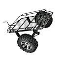 Pikkukuva 7 / 8: DIY Metallinen Trail Car Trailer Hopper D90 / SCX10 / TRX-4 1/10 mittakaavan RC Crawler -autoon