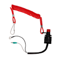Miniatyrbillede 1 af 8: Vandafvisende lys til marine udenbordsmotor Stop Switch ABS Motor Nødstop Switch til T4 6E0‑82575‑00