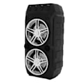 Miniatyrbild 2 av 8: Bluetooth-högtalare för utomhuscamping med dubbla subwoofers, bärbar, hög volym, U-disk, minneskort, ljud, silvergrå
