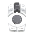 Miniatyrbild 1 av 8: 6 st Multimedia-knappar i ABS med silverplätering för F20 F21 F22 F23 F87 F30 F31 F34 F35 F32 F33 F36 F82 F83 MAP-CD