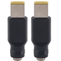 Miniatyrbillede 1 af 8: 2 stk. Laptop Strømadapter Hoved 5.5 x 2.1mm Hun til 11 x 5.0mm Han Firkantet Passer til Lenovo Notebook