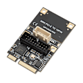 Miniatyrbillede 8 af 8: Mini PCIE til USB3.2 GEN1 Front 19Pin Udvidelseskort 5Gbps USB Hot Swap Udvidelseskort til Windows XP 7 8 10 11 til LINUX