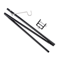 Miniatyrbillede 6 af 8: Campinglygte Stativ Aluminiumlegering Foldbar Lampestang med Enkel Krog med Opbevaringspose til Camping