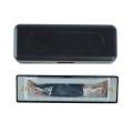 Pikkukuva 1 / 8: Harmonica 10 Hole 20 Tune C Key Professional Standard case kotelolla lapsille aloittelijoille hopea