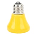 Miniatyrbillede 7 af 8: Keramisk krybdyr varmelampe pære mini infrarød varme keramisk amfibie varmelampe til firben krybdyr 220V‑240V 25W gul
